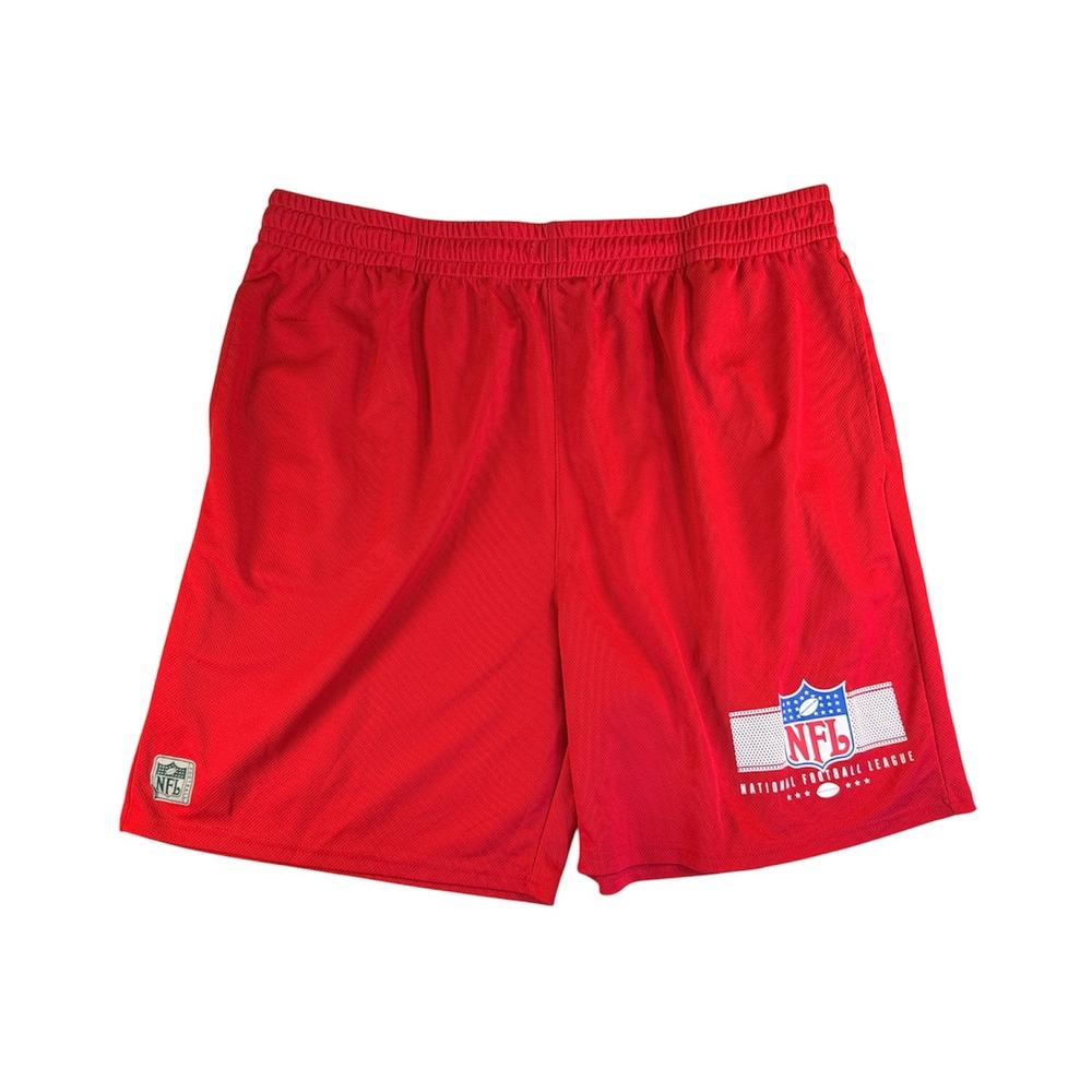 NFL Shorts Men XL Red National Football League Mesh Athletic Gym